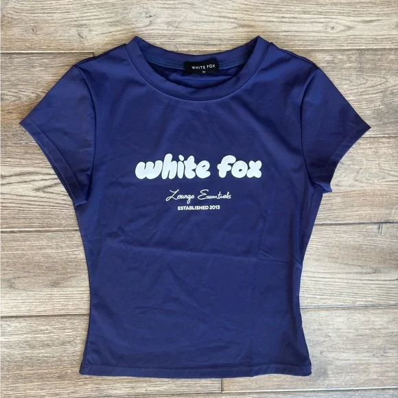 White Fox Boutique Era 8 Baby Tee Nautical Small - Picture 5 of 7